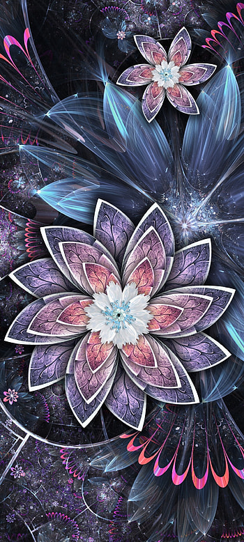 Metalink Flowers, art, Beautiful, petal, Pastel, Diamond, Premium HD phone wallpaper
