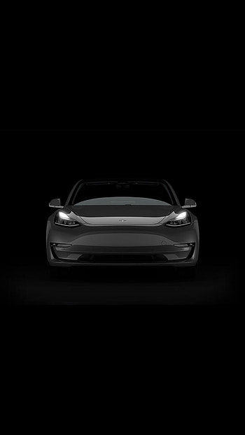 Tesla Model 3, Bold black design, Iconic electric sedan, Captivating aesthetics HD phone wallpaper