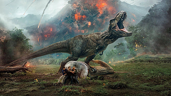 Jurassic World sequel, Epic , Fallen Kingdom adventure, Dinosaur spectacle HD wallpaper