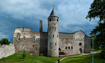 Estonia ruins castle, Haapsalu castle, Cities HD wallpaper