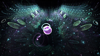 ... Background Full . fractal, light, shadow, dark, flowers HD wallpaper