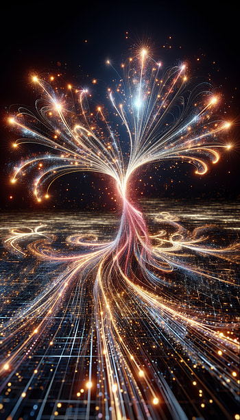 Sparkling Nebula - Dynamic , Abstract, tree, light, digital HD phone wallpaper