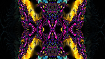 Trippy Psychedelic Fractal, trippy, psychedelic, aesthetic, pattern, Abstract, fractal HD wallpaper