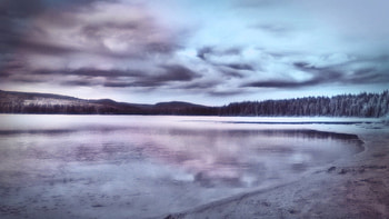no man's land, sky, nature, wp, lake HD wallpaper