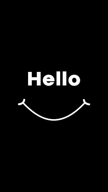 Hello Black, number, symbol HD phone wallpaper