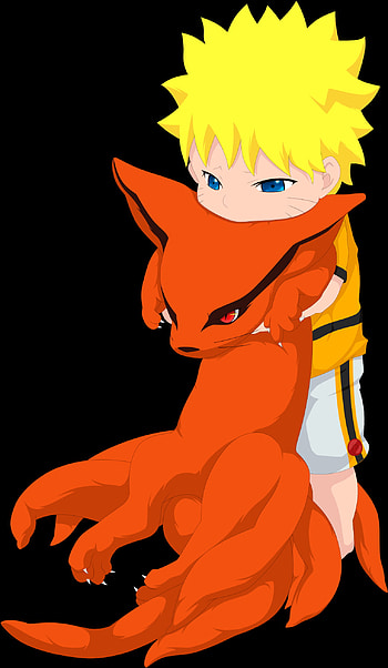 Kurama - Naruto And Kurama Cute Clipart, Baby Naruto and Kurama HD phone wallpaper