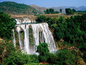 Landscape, Waterfalls HD wallpaper