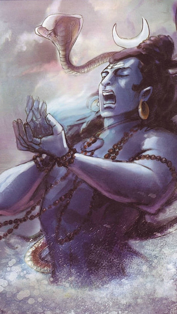 Sivan , Neelkanth, Painting HD phone wallpaper