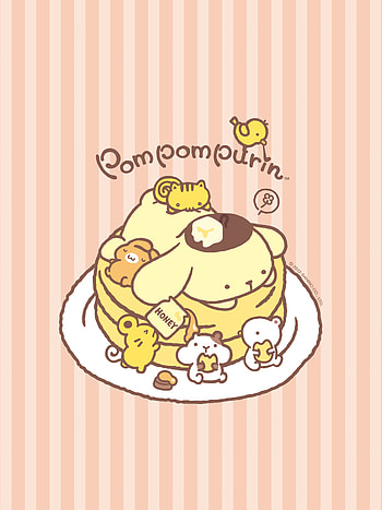 Pompompurin, art, tableware HD phone wallpaper