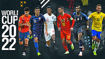 2022 FIFA World Cup, Favourites to win, France vs Brazil, Spain vs England HD wallpaper