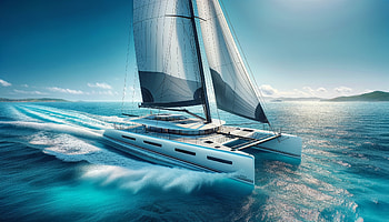 Majestic Catamaran Sailing, catamaran, boat, vehicle HD wallpaper