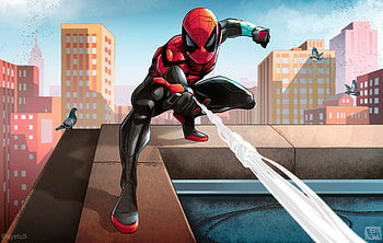 The Superior Spiderman , spiderman, superheroes, artist, artwork, digital-art, artstation HD wallpaper