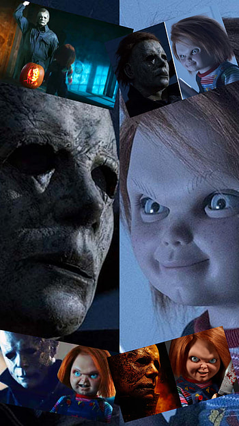 Michael Myers & Chucky HD phone wallpaper