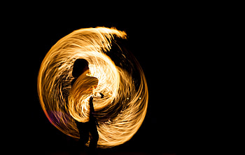 Juggling, Fire juggling , Fiery performance HD wallpaper