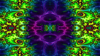 Trippy Psychedelic Fractal, trippy, psychedelic, aesthetic, Abstract, fractal HD wallpaper