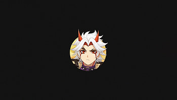 Arataki Itto Genshin Impact, arataki-itto, genshin-impact, 2022-games, games, dark, black HD wallpaper