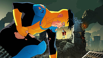 Invincible, Epic , Superhero animation, Intense action HD wallpaper