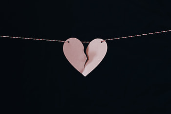 Love, Thread, Heart, Paper, Gap, Rupture HD wallpaper