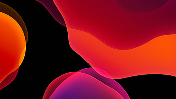 iOS 13 iPadOS Dark Mode Orange HD wallpaper