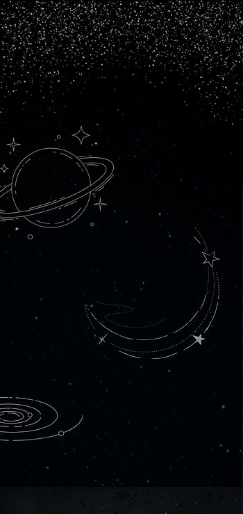 Lost In Space, aesthetic, amoled, minimal, s10, planets, black, stars, astronomy, s10plus HD phone wallpaper
