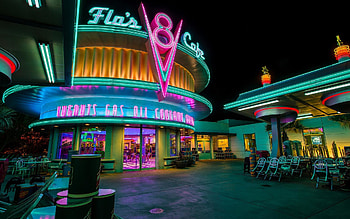 Restaurant Diner Sign Signs Neon Building Buildings Design HD wallpaper