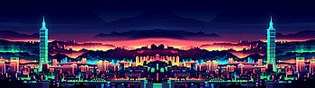 Aesthetic Dual Monitor, Retro Dual Monitor HD wallpaper