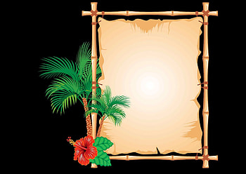 Happy Summer!, black, exotic, paper, summer, flower, green, red, texture, card HD wallpaper