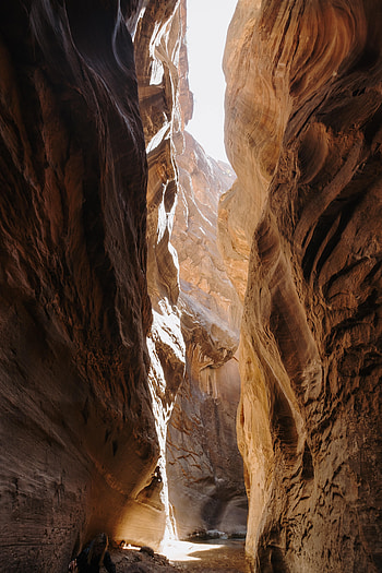 Nature, Canyon, Rocks, Rays, Beams, Stone, Cave HD phone wallpaper