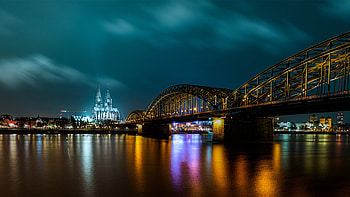 Cologne Rhine River in Western Germany Travel HD wallpaper