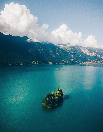 Nature, Water, Mountains, Switzerland, Island, Grindelwald HD phone wallpaper