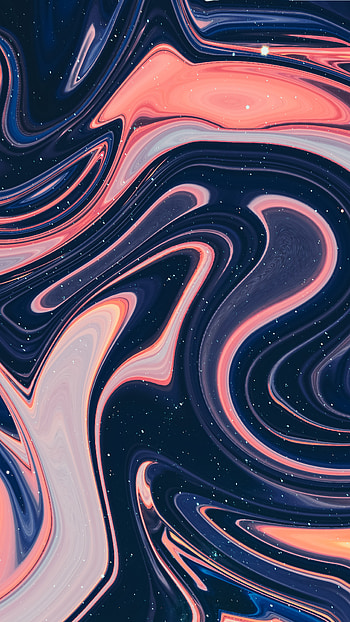 Fluid abstract., orange, art, , abstract HD phone wallpaper