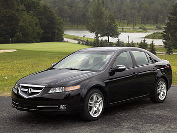 Auto, Nature, Water, Trees, Acura, Cars, Side View, Style, Akura, Lawn, Tl, 2007 HD wallpaper