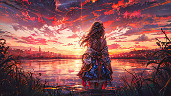 Walking Towards Eternity, artist, artwork, digital-art HD wallpaper