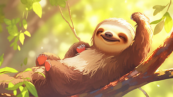 Relaxed Sloth, Animal, sloth HD wallpaper