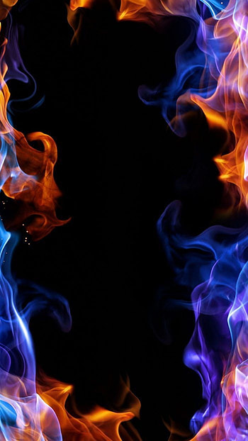 Blue Fire . background , Smoke, 3D Flames HD phone wallpaper