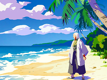 Naobito Zenin – Jujutsu Kaisen Anime Beach Scene, Anime, Jujutsu Kaisen HD wallpaper