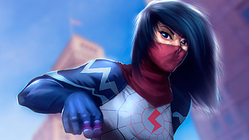 Gwen Stacy Silk, gwen-stacy, superheroes, artwork, digital-art, art, deviantart HD wallpaper