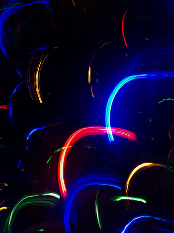 Dark, Multicolored, Motley, Lines, Neon, Illumination, Backlight, Arc HD phone wallpaper