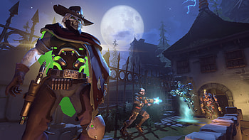 McCree, Halloween Overwatch , Festive celebrations, Spooky atmosphere HD wallpaper
