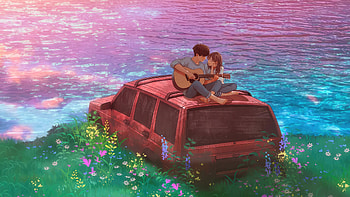 Love Songs By The Water, couple, love, artist, artwork, digital-art HD wallpaper