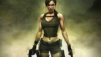 3D warrior, pistol, 3d, woman, warrior HD wallpaper
