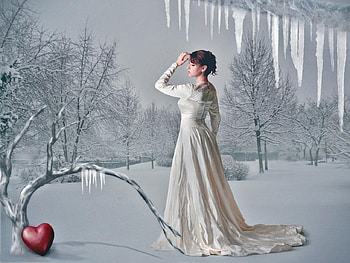 •ღ✿ღ•, winter, digital, fantasy, art HD wallpaper