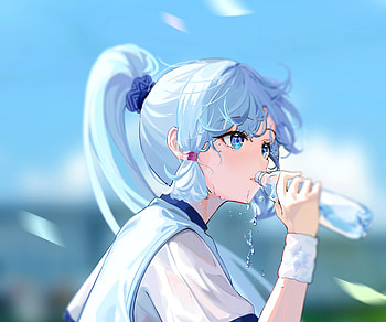 Kamisato Ayaka, Kamisato Ayaka (Genshin Impact), video game, Genshin Impact HD wallpaper