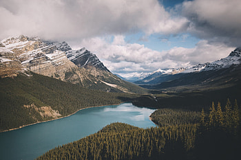 Lake in Canada, Lake, sky, nature, canada, cloud HD wallpaper