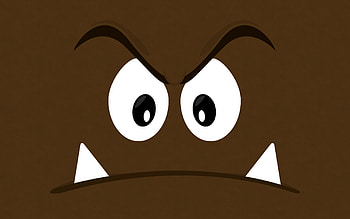 Niklask goomba artwork, Cute Mario enemy, Game design HD wallpaper