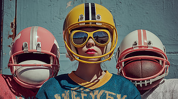 Retro Gridiron Glam - Vintage Football Helmet, Sports, football, football helmet, vintage HD wallpaper