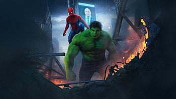 Spiderman X Hulk In Spider Man Brand New Day, spider-man-brand-new-day, spiderman, hulk, superheroes, artwork, art, digital-art, movies, 2026-movies, tom-holland, disney, marvel, artstation HD wallpaper