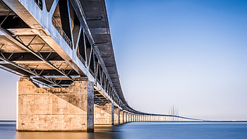 Oresund Bridge, Denmark HD wallpaper