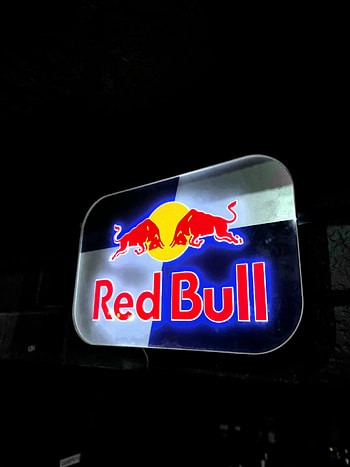 RED BULL LED, bar, bar lighting, red bull, energy HD phone wallpaper