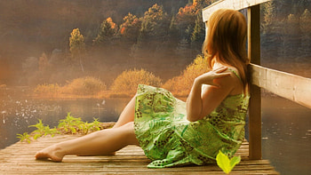 Girl and the Scenary, and, the, Girl, Scenary HD wallpaper